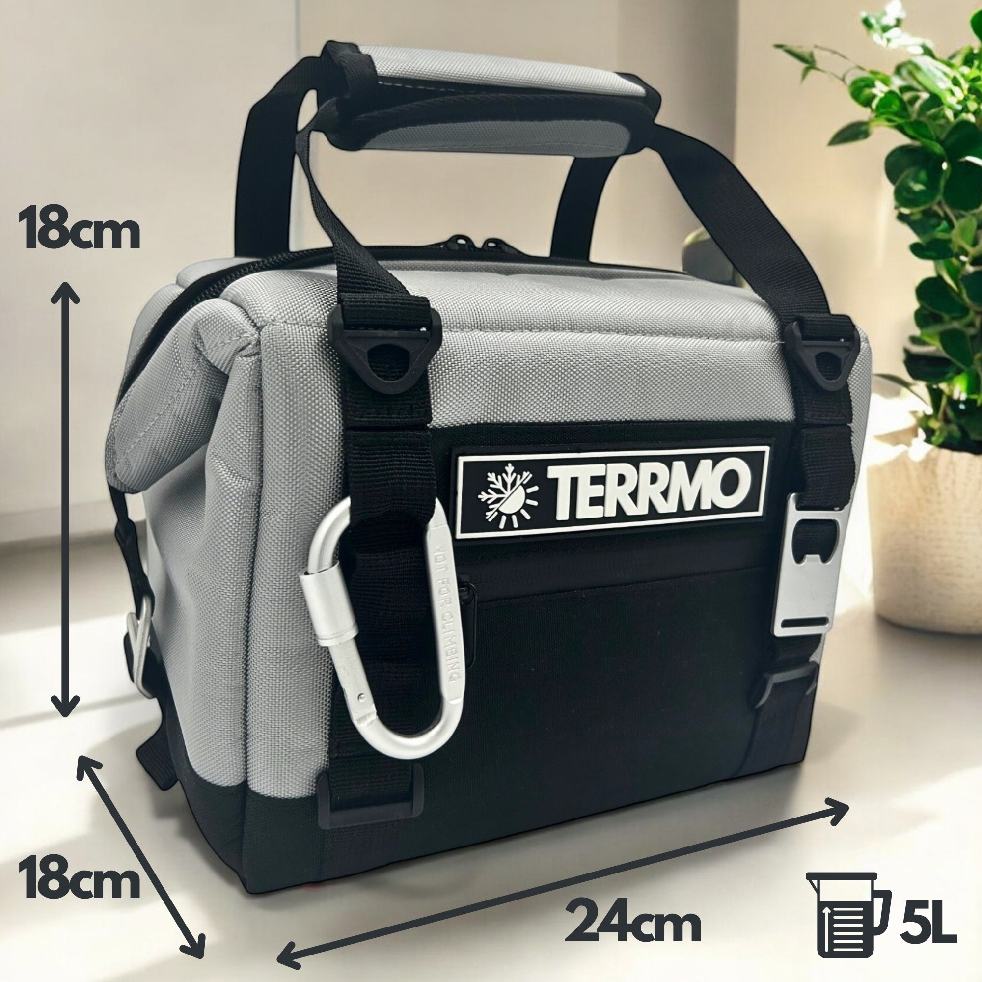 Abmessungen der kleinen Kühltasche TERRMO EPIC (5 Liter)