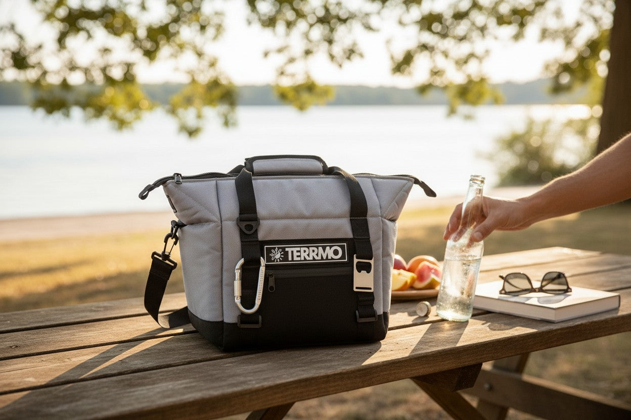 TERRMO EPIC 5 kleine Kühltasche für sechs Personen für Picknicks am Seeufer